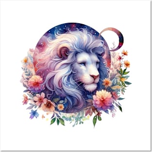 Leo Floral Posters and Art